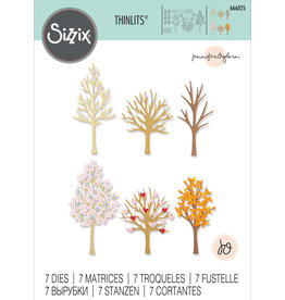 sizzix Sizzix® Thinlits® Die Set 7PK - Seasonal Trees by Jennifer Ogborn