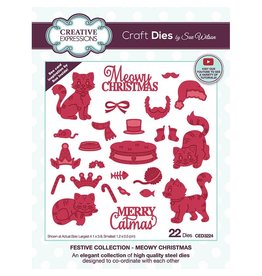 Creative Expressions Meowy Christmas Die
