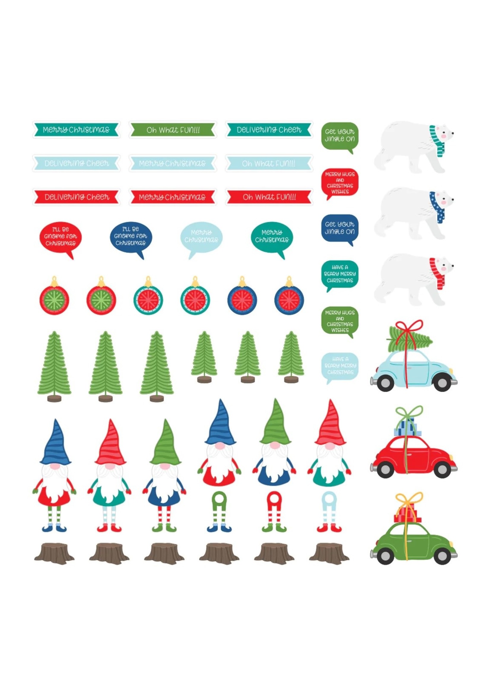 spellbinders Gnomie Christmas Dance Die Cuts