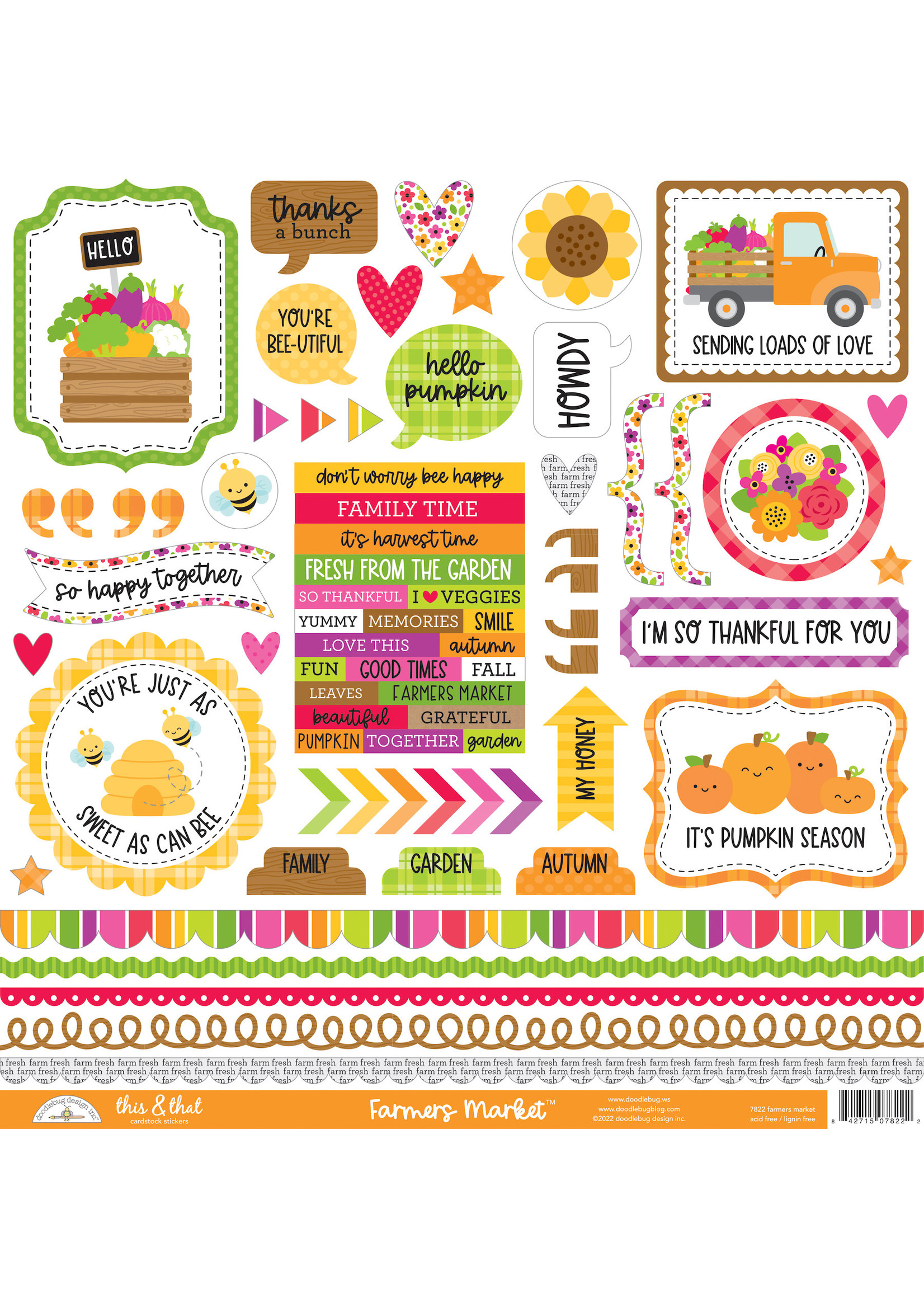 DOODLEBUG farmers market: this & that stickers