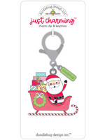 DOODLEBUG candy cane lane: here comes santa claus just charming clip