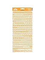 DOODLEBUG Tangerine alphabet soup puffy stickers