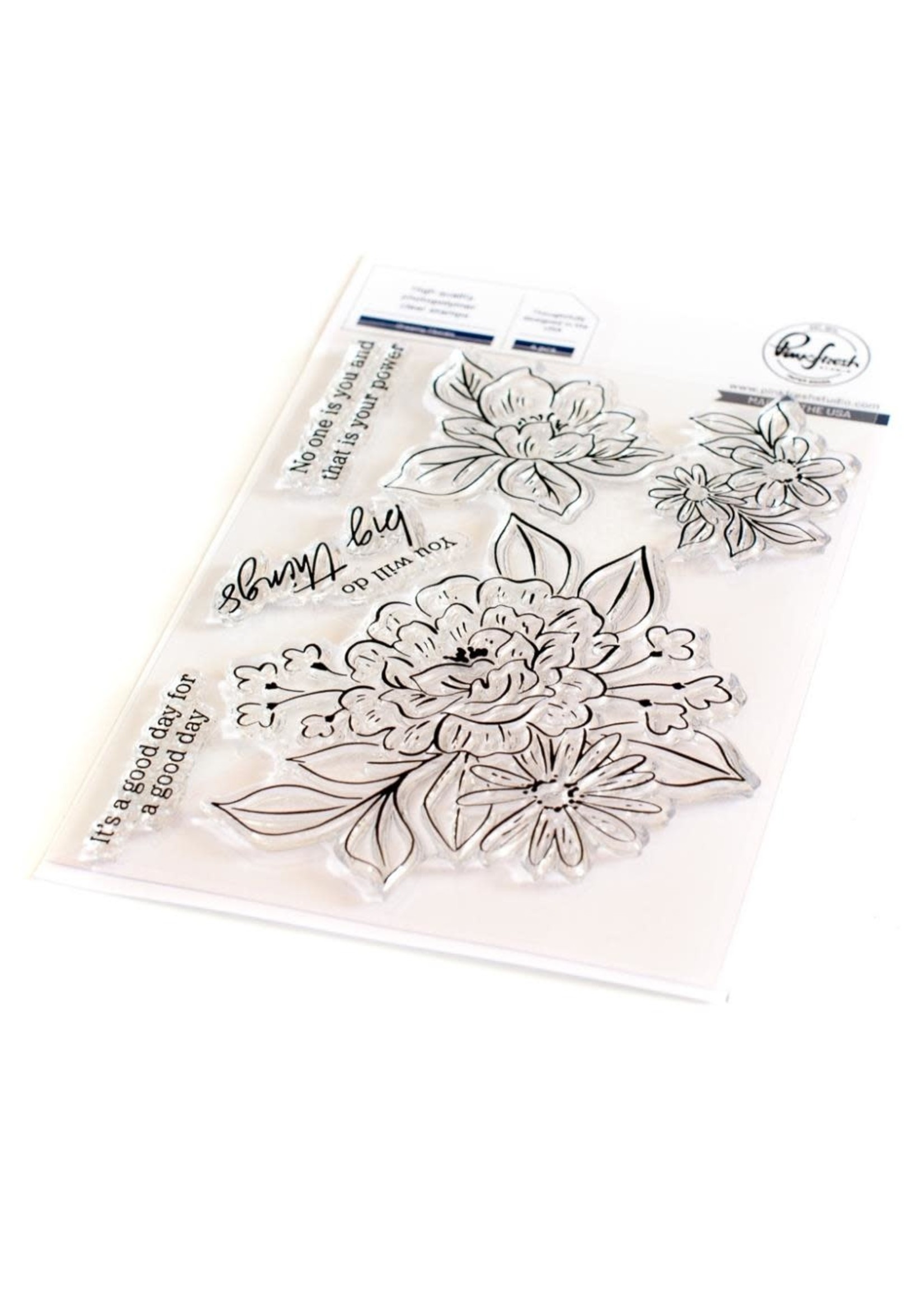 PinkFresh Studios Dreamy Florals Stamps