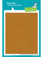 Lawn Fawn woodgrain background hot foil plate