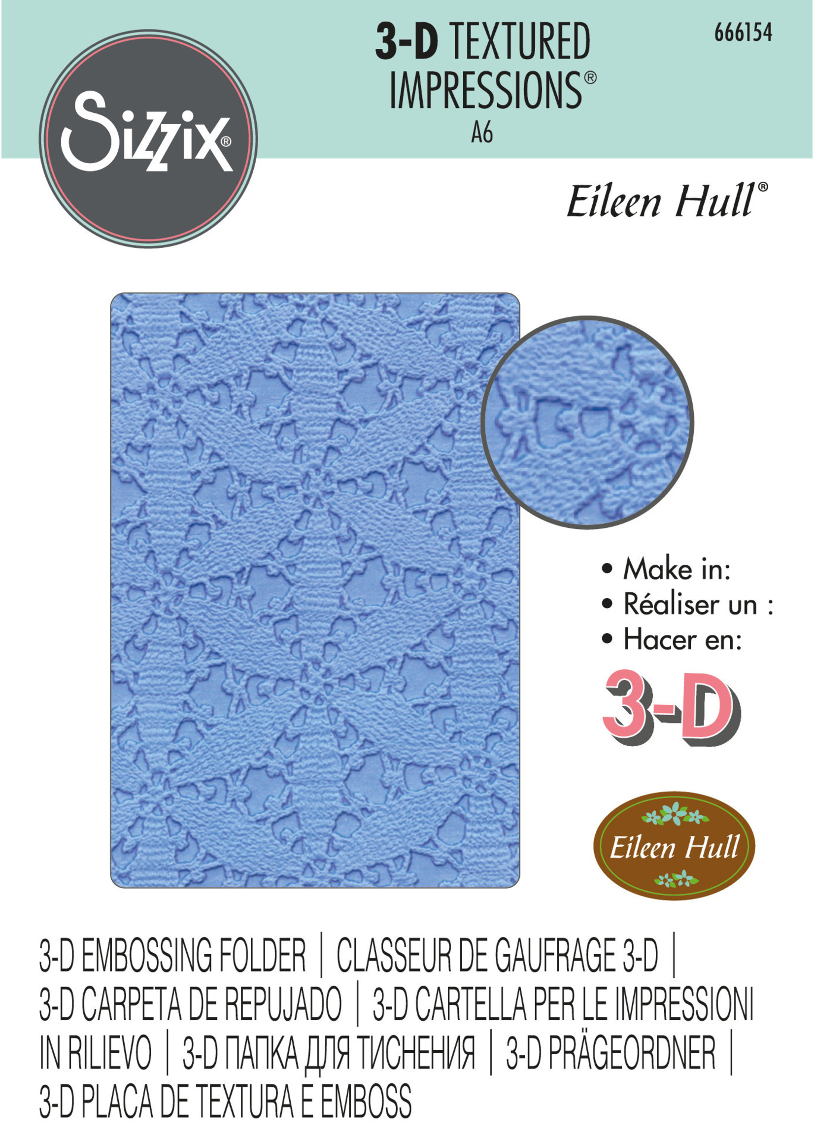 Sizzix Sizzix® 3-D Textured Impressions® Embossing Folder - Tablecloth by Eileen Hull®
