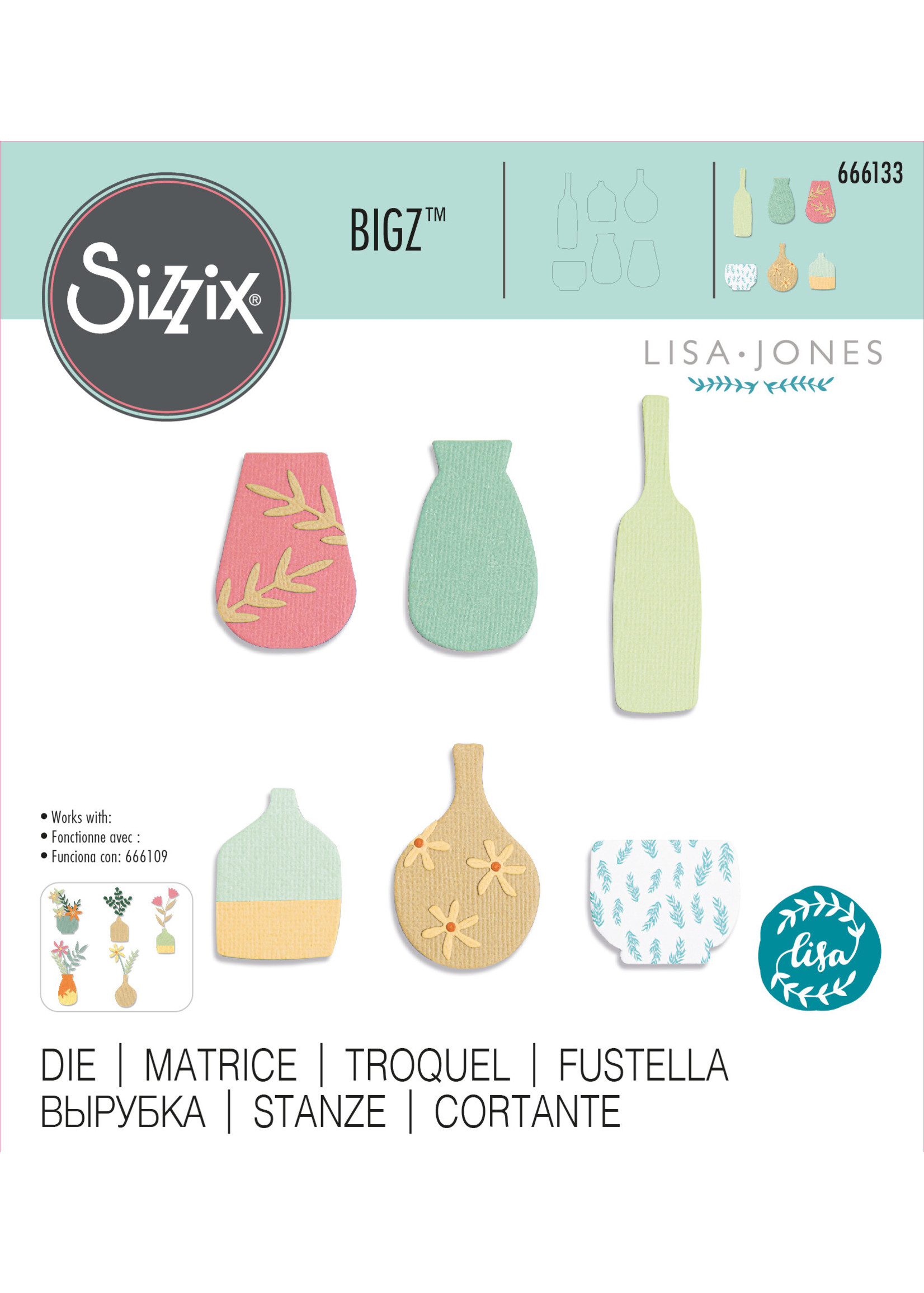 Sizzix Sizzix® Bigz™ Die - Crockery by Lisa Jones