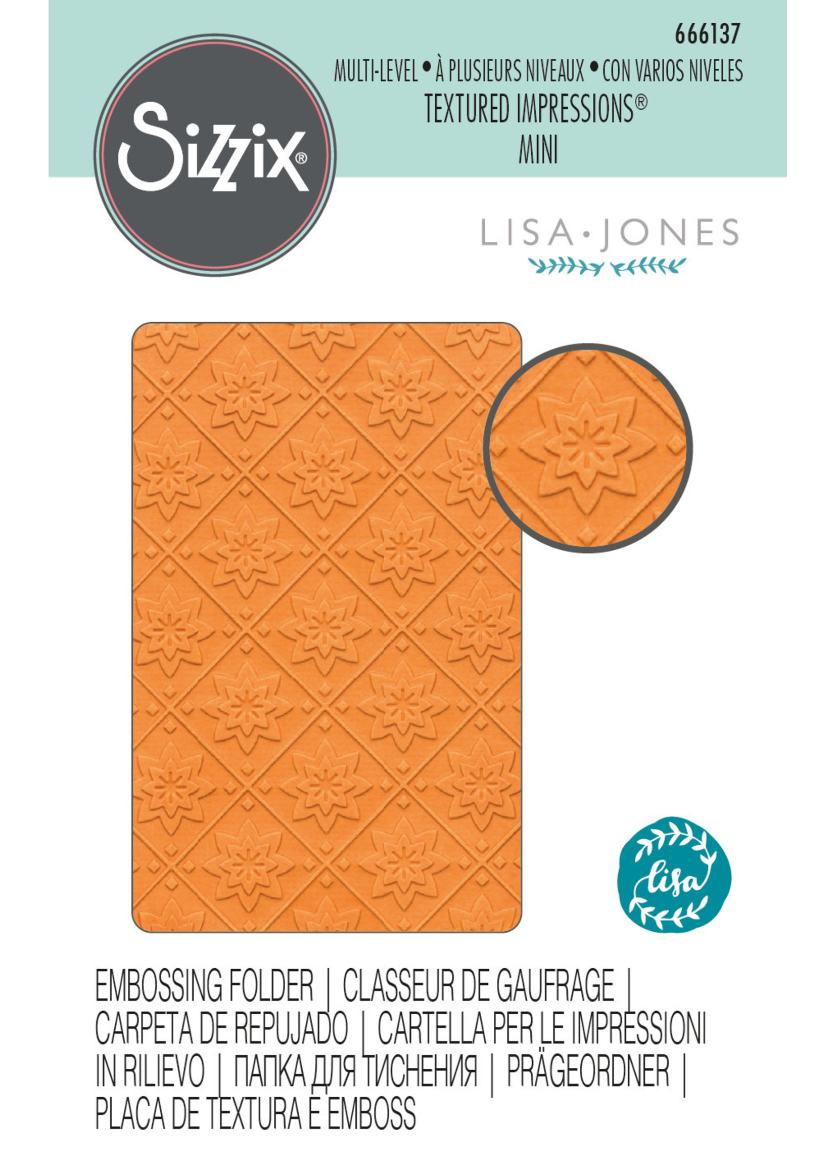 Sizzix Sizzix® Multi-Level Textured Impressions® Embossing Folder - Mini Mosaic by Lisa Jones