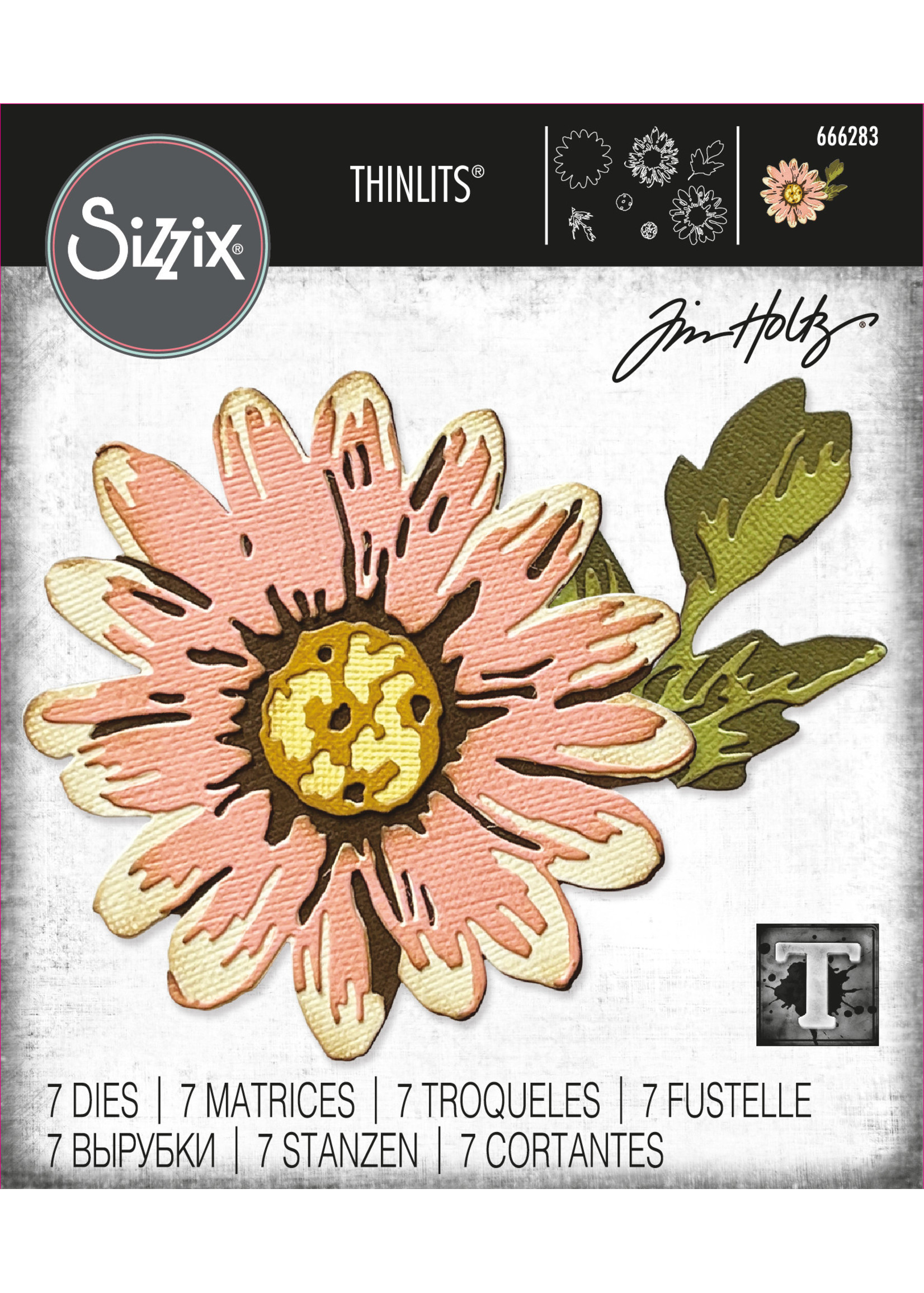 Sizzix Sizzix® Thinlits® Die Set 7PK - Blossom by Tim Holtz®