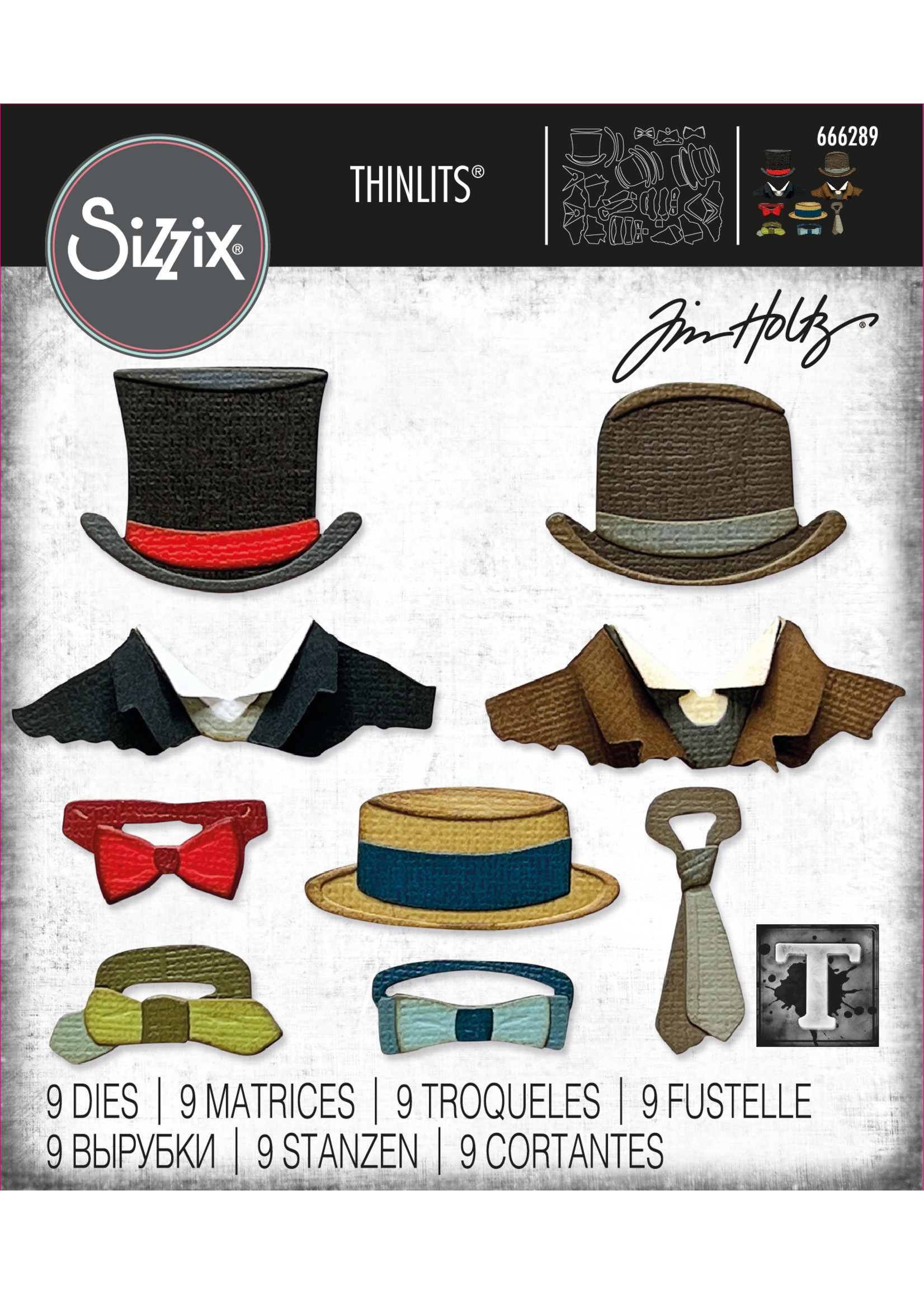 Sizzix Sizzix® Thinlits® Die Set 9PK - Tailored by Tim Holtz®