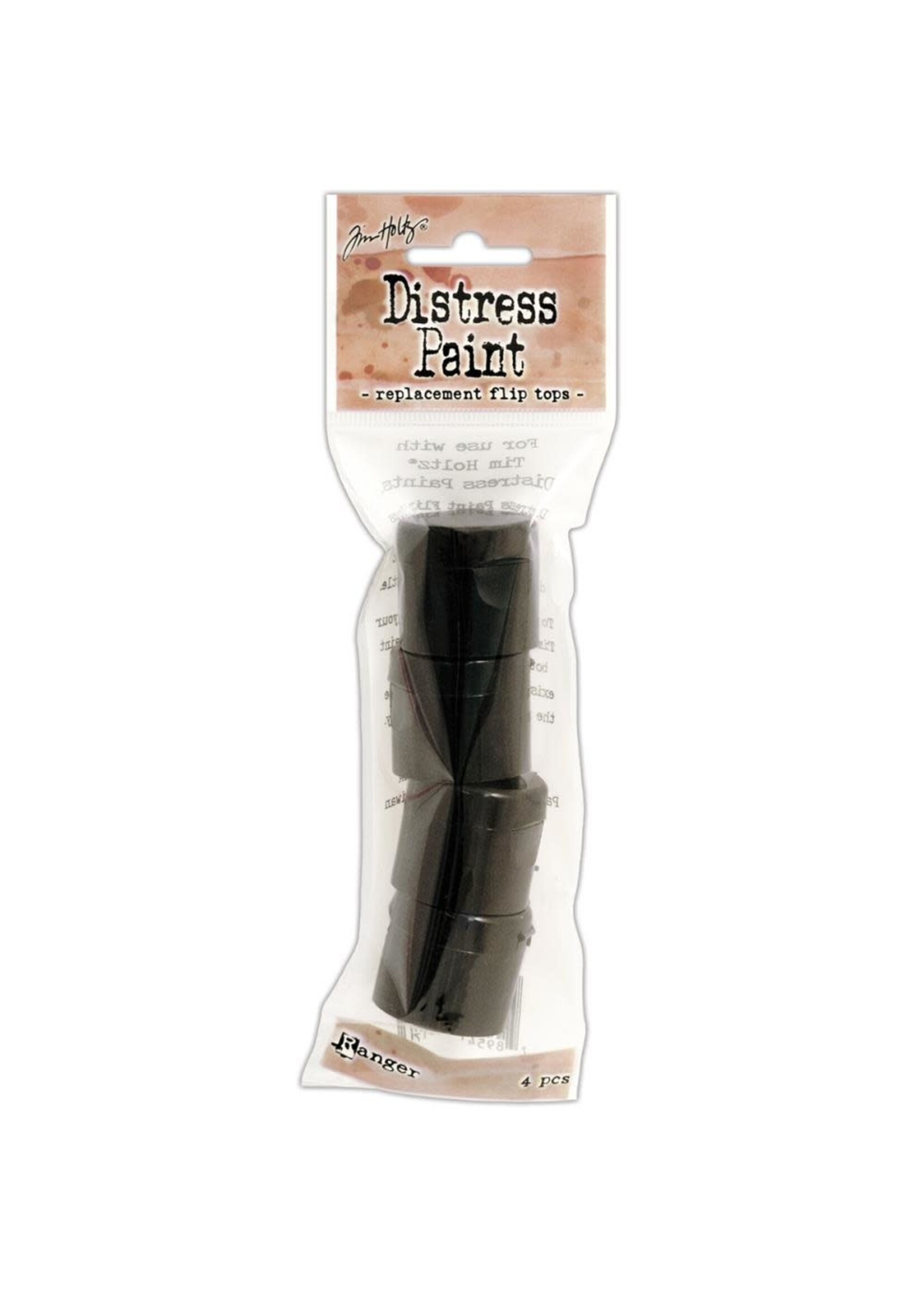 Tim Holtz Distress Paint Replacement Flip Tops 4/pkg