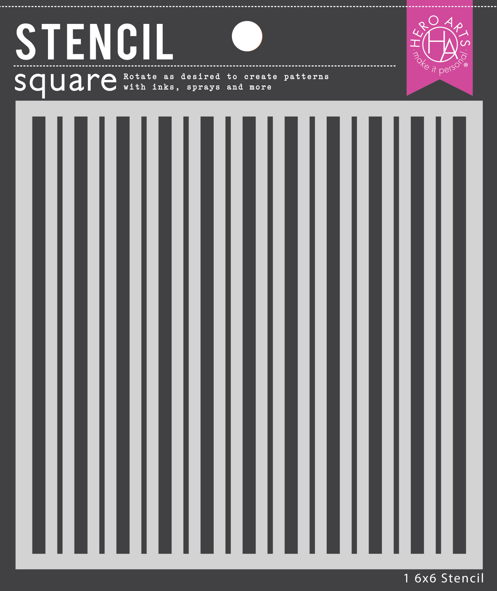 HERO ARTS Stripe Stencil Creative Escape