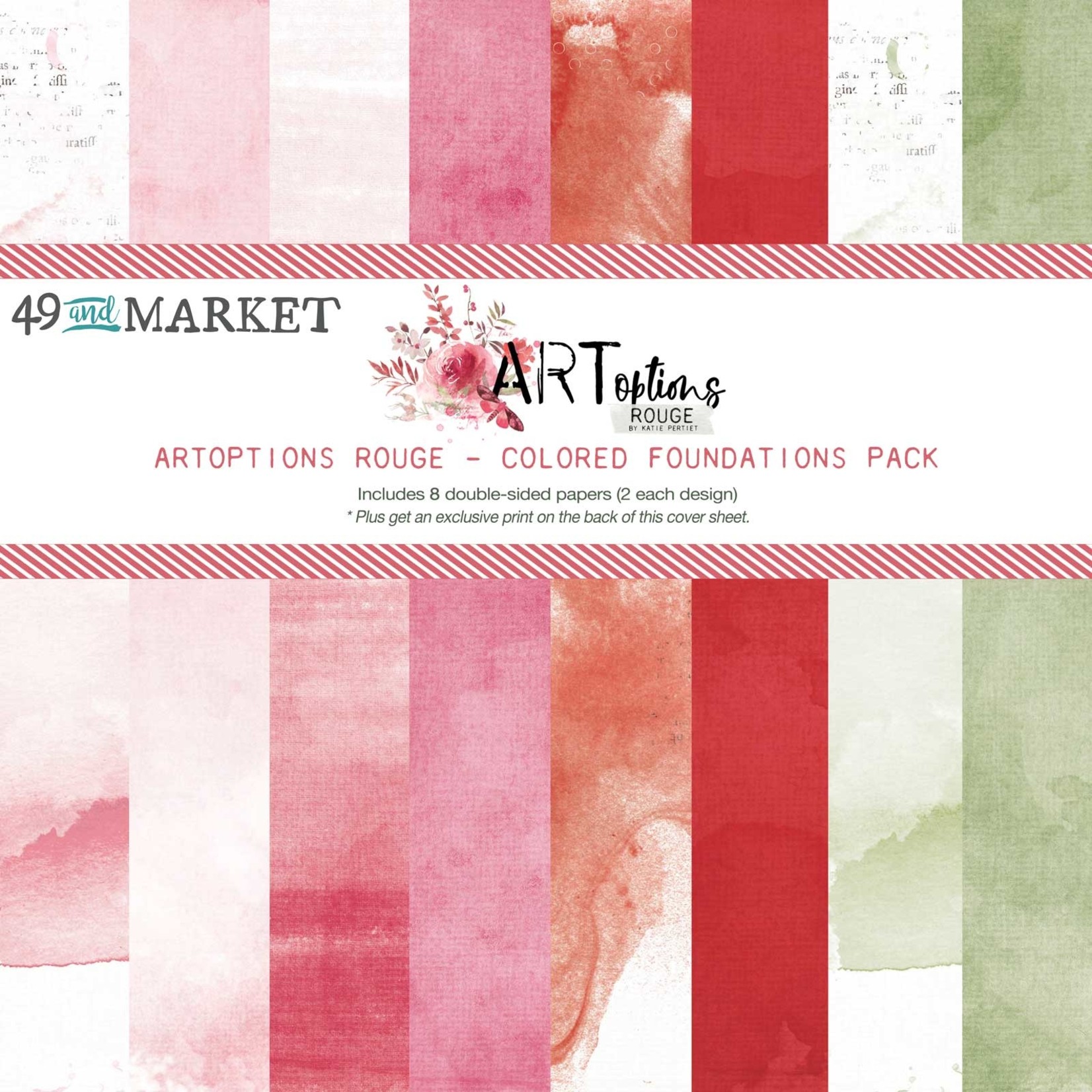 49 and Market Art Rouge:12x12 Foundation Pack