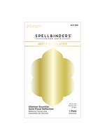 spellbinders Glimmer Essential Solid Floral Reflection Glimmer Hot Foil Plate