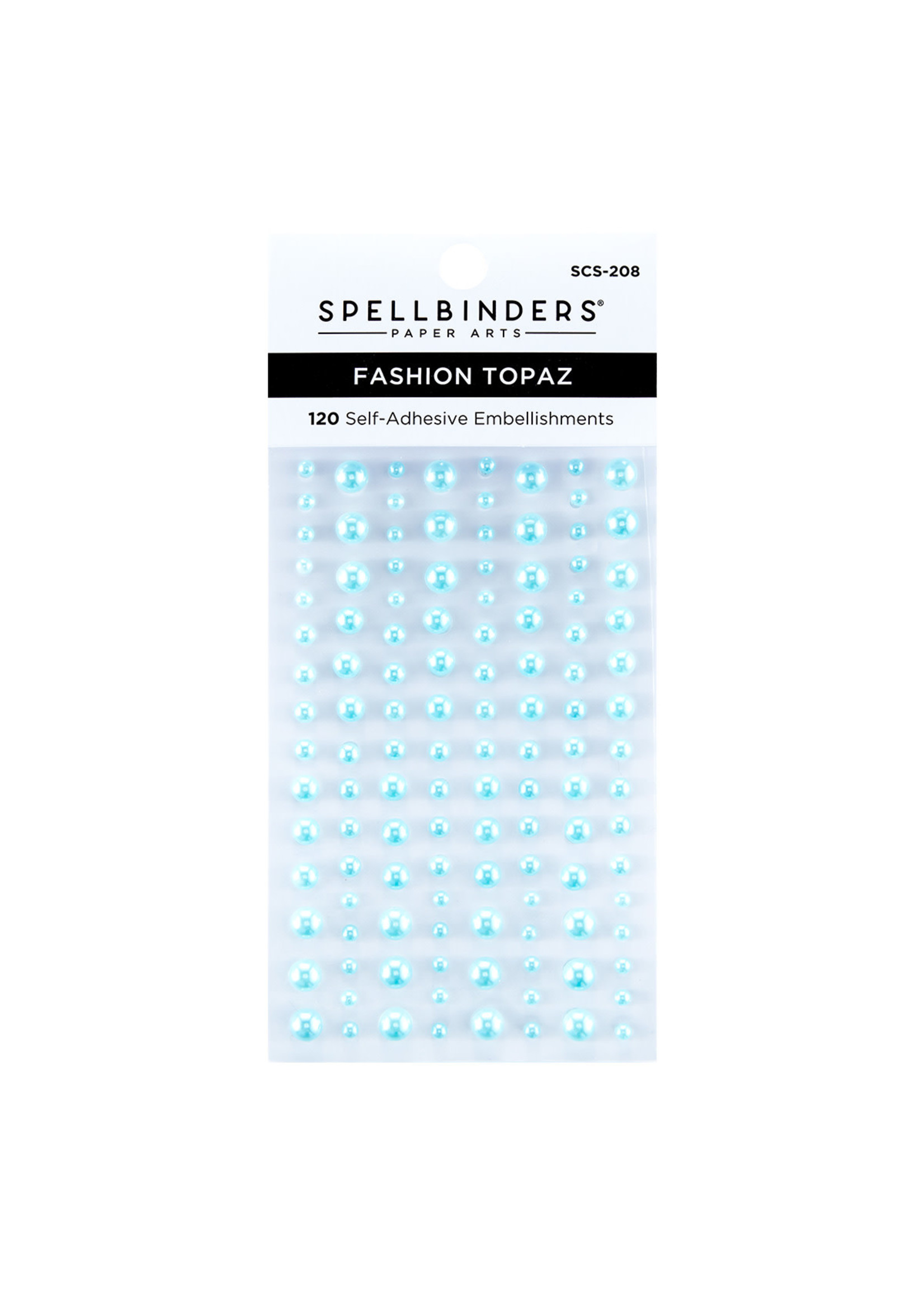 spellbinders Spellbinders Fashion Embellishment Pearl Dots: Topaz