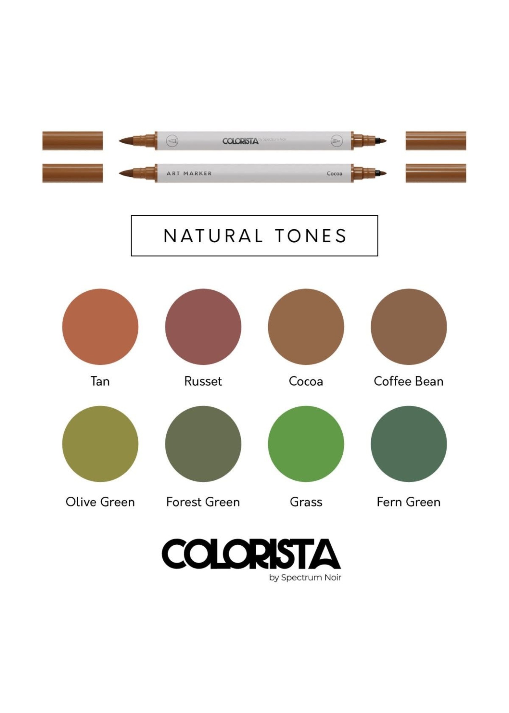 Spectrum Noir Colorista Art Markers 8/pk: Natural Tones