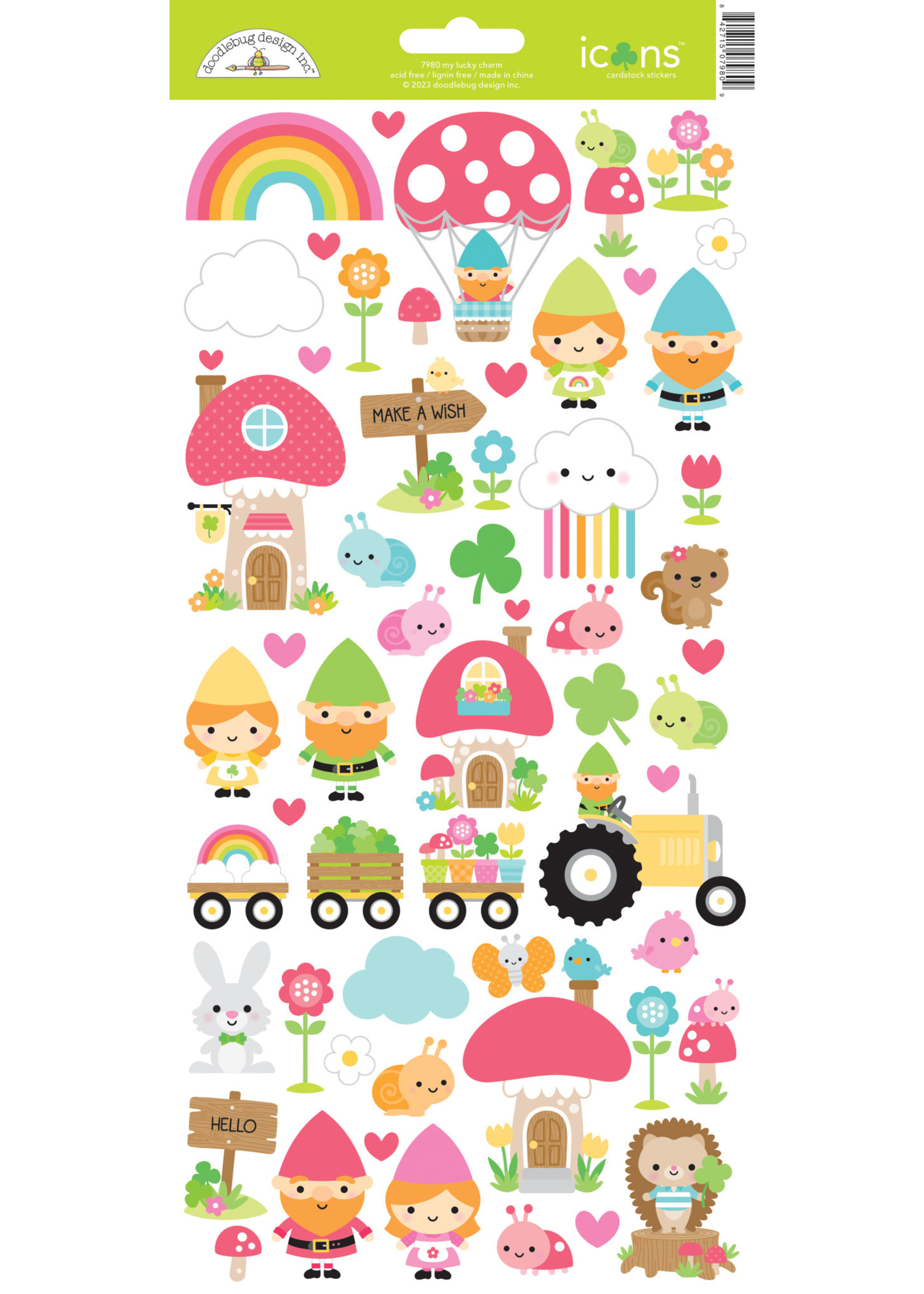 DOODLEBUG over the rainbow: cons stickers