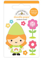 DOODLEBUG over the rainbow: garden gnome doodle-pops