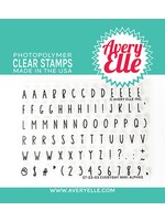 avery elle Everyday Mini Alphas Stamp