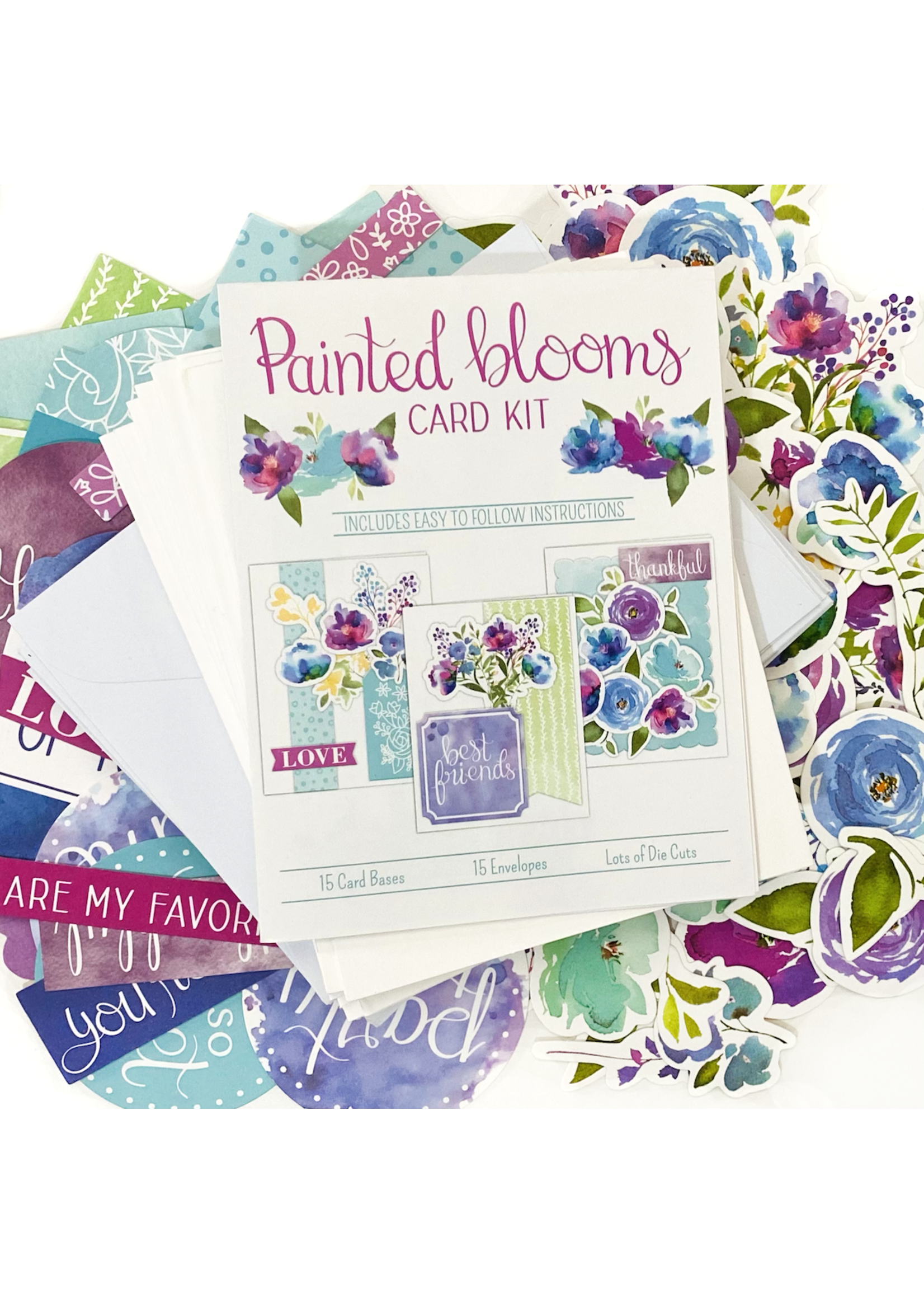 LDRS Painted Blooms Card Kit