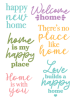 LDRS Home Sentiment 4x6 Stamps