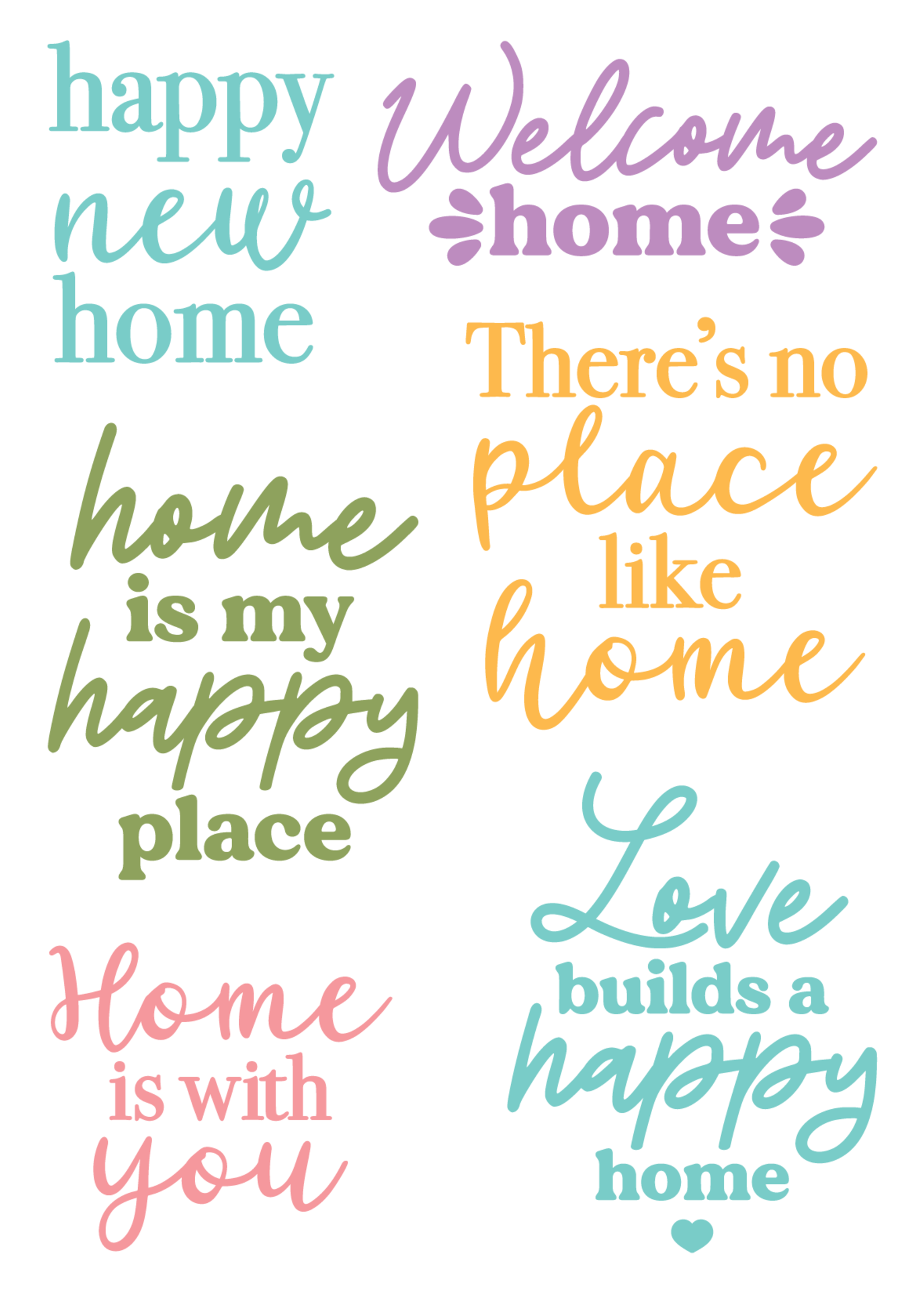 LDRS Home Sentiment 4x6 Stamps