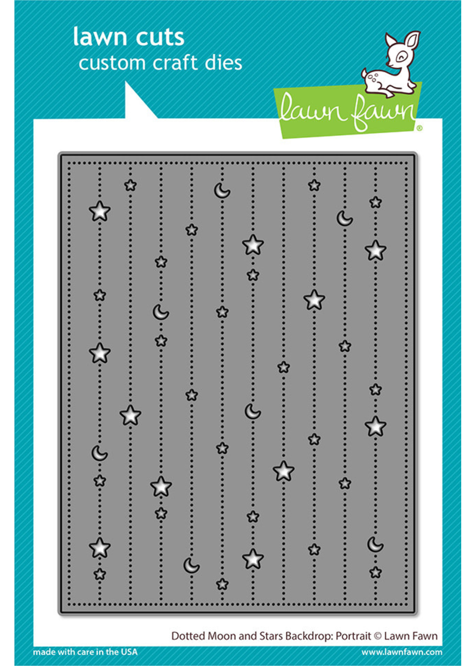 Lawn Fawn Dotted Moon and Stars Backdrop: Portrait Die