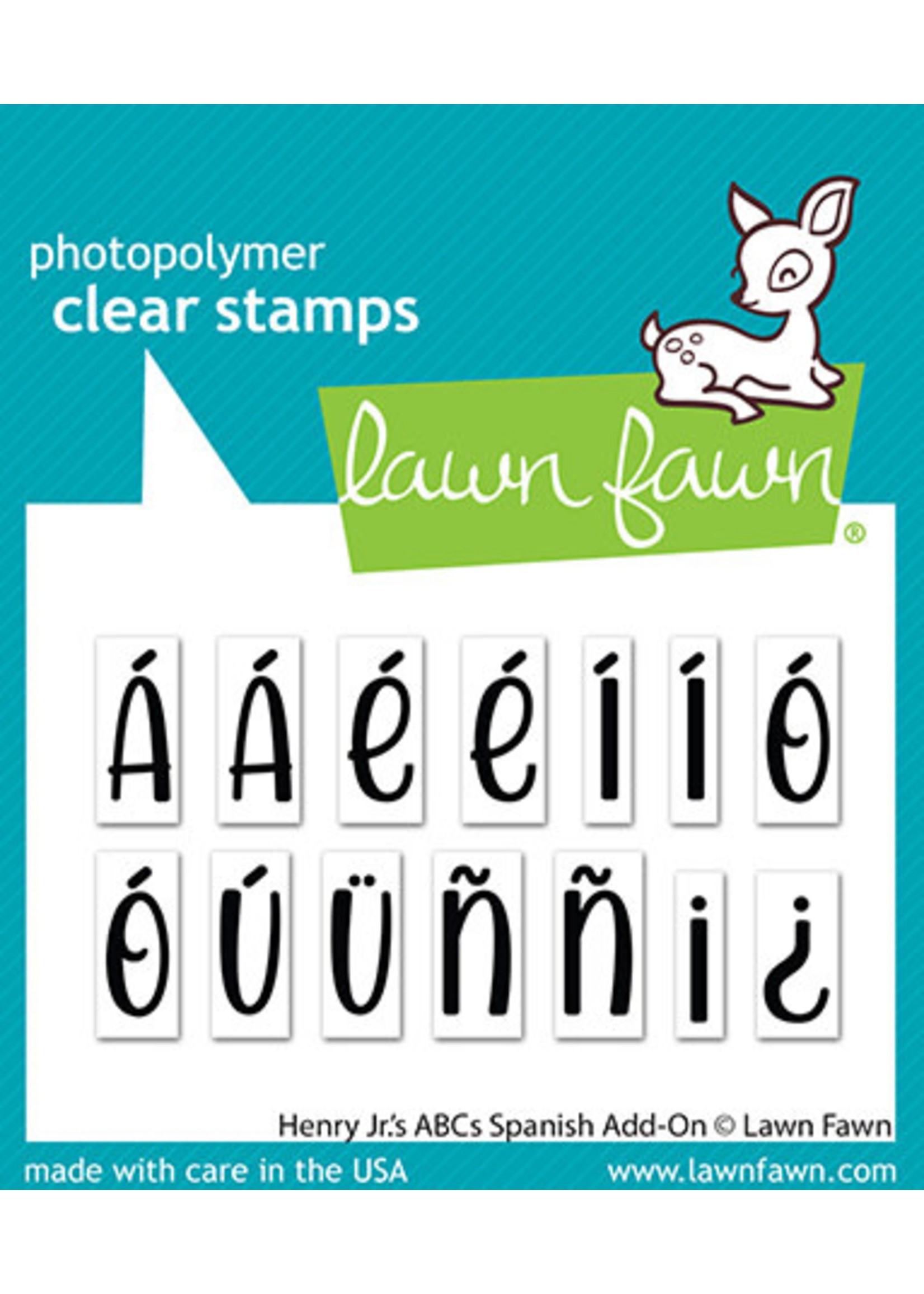 Lawn Fawn Henry Jr.'s ABCs Spanish Add-On Stamp