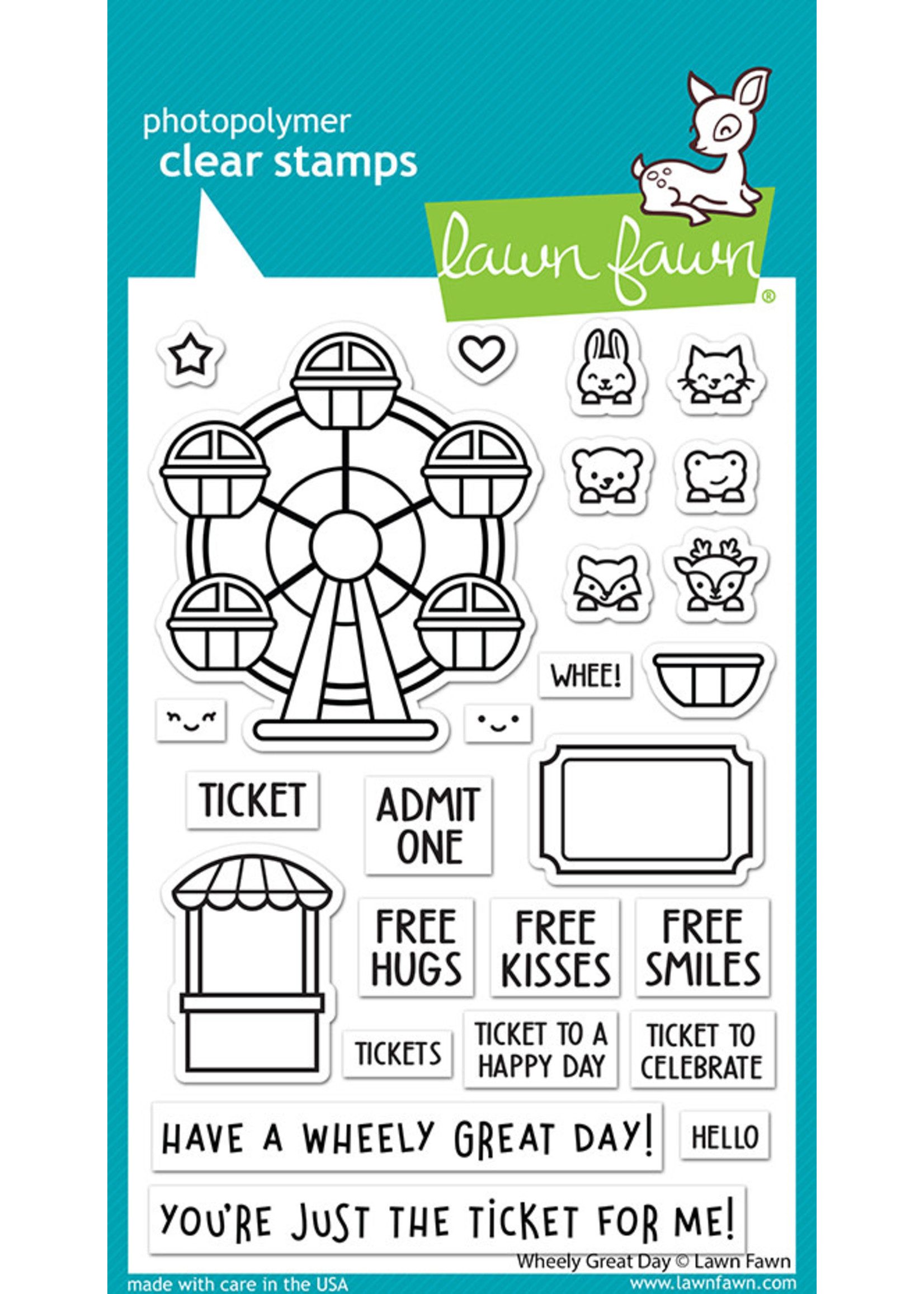 Lawn Fawn Wheely Great Day Stamp - Creative Escape