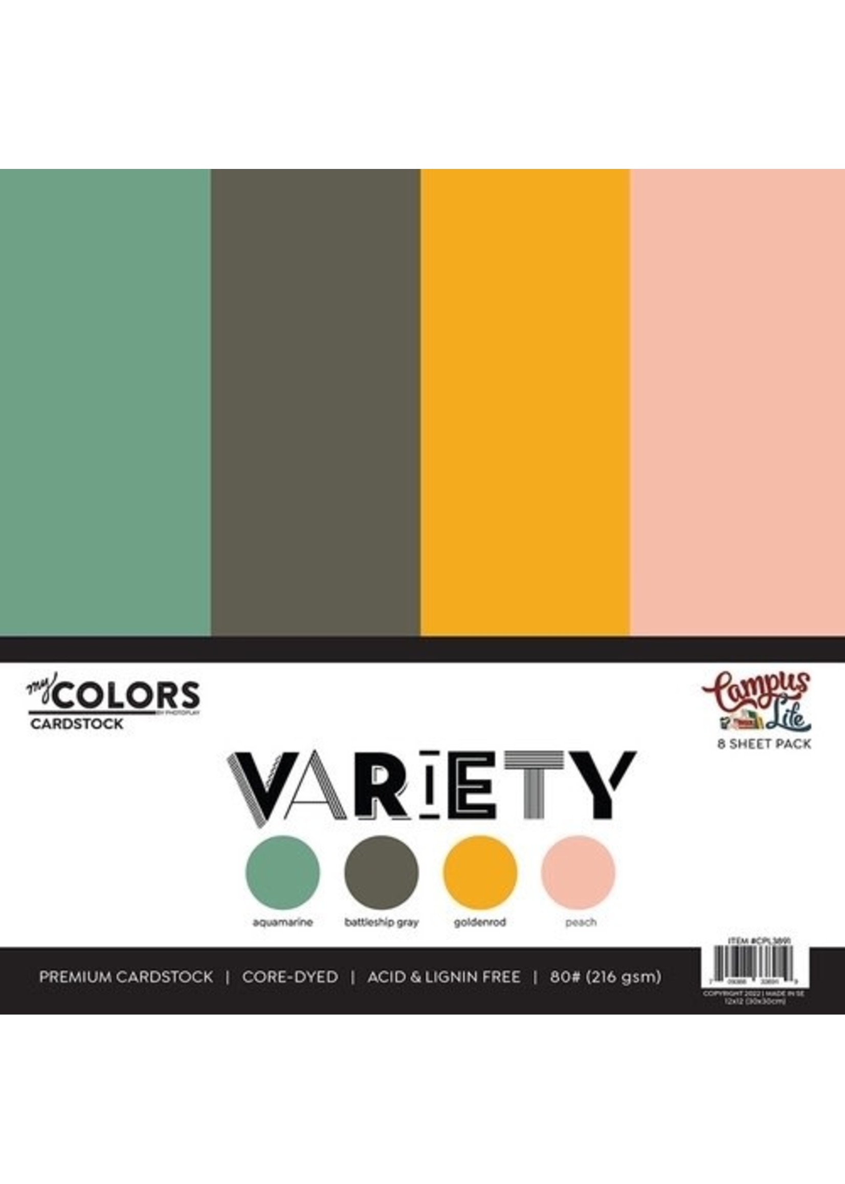 Photoplay Campus Life - Cardstock Variety Pack - 8 sheets