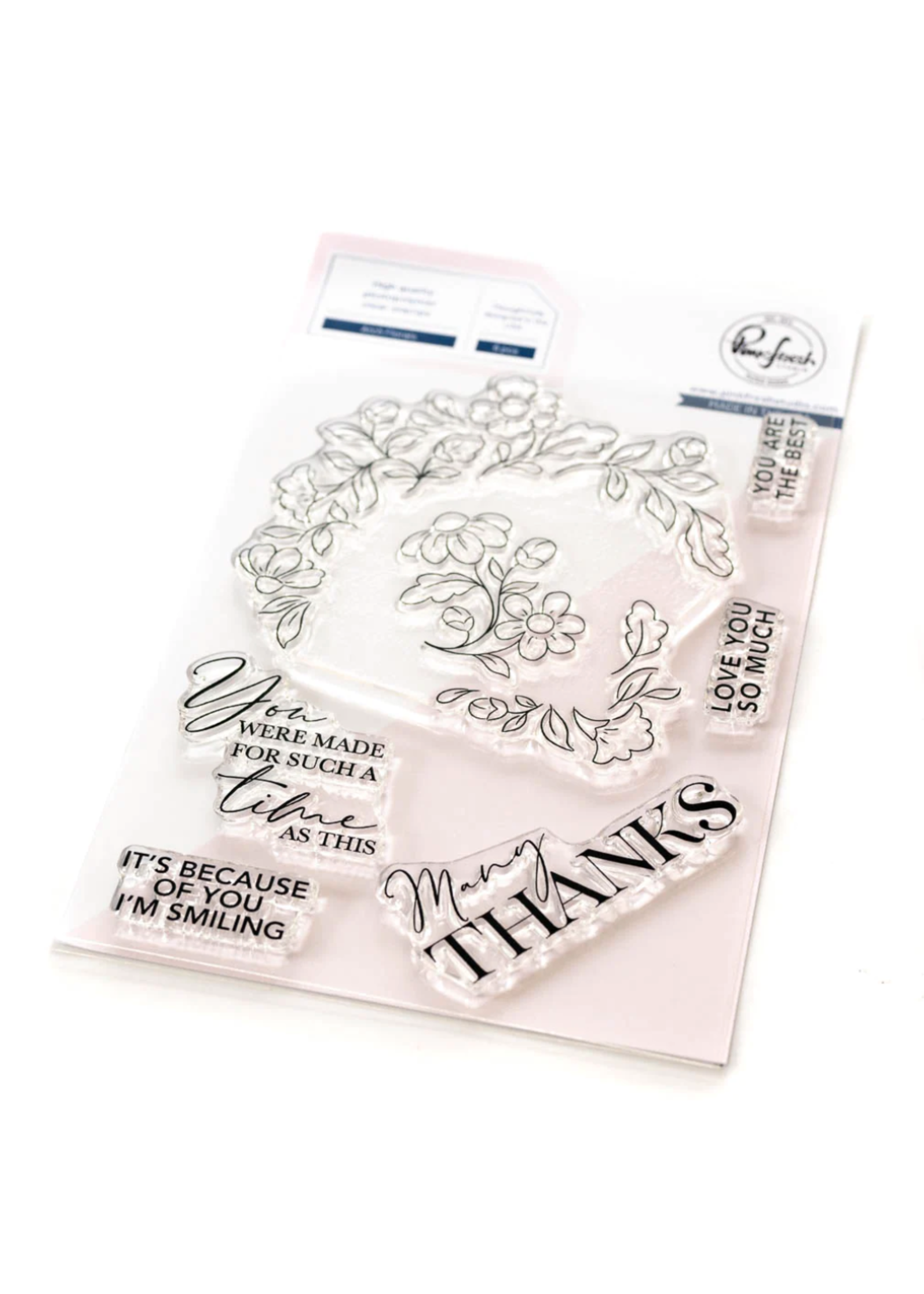 Pinkfresh Arch Florals Stamps