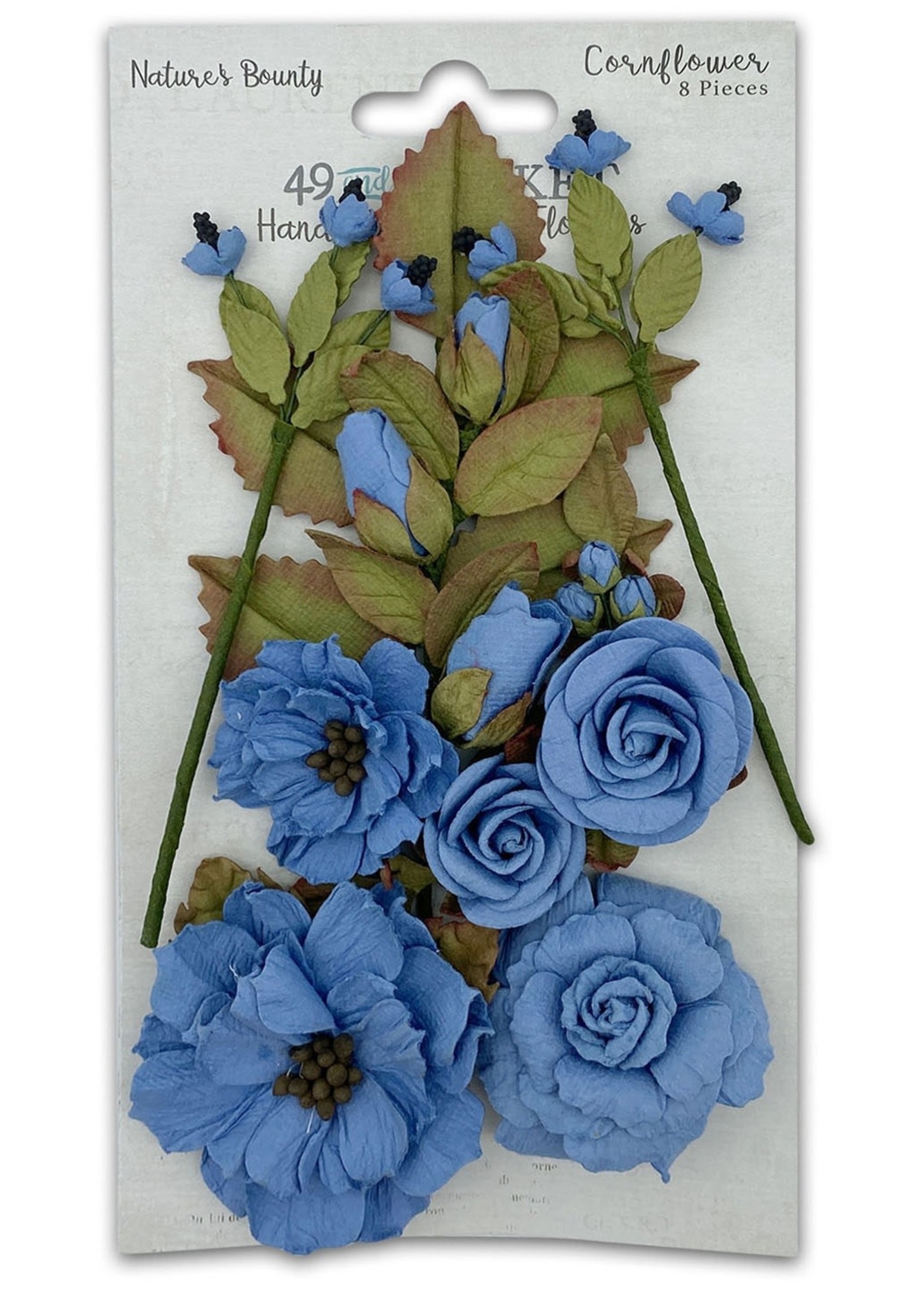 49 and Market Natural Bounty Paper Flowers: Cornflower