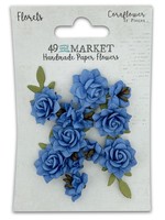 49 and Market Florets Paper Flowers: Cornflower