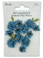 49 and Market Florets Paper Flowers: Slate