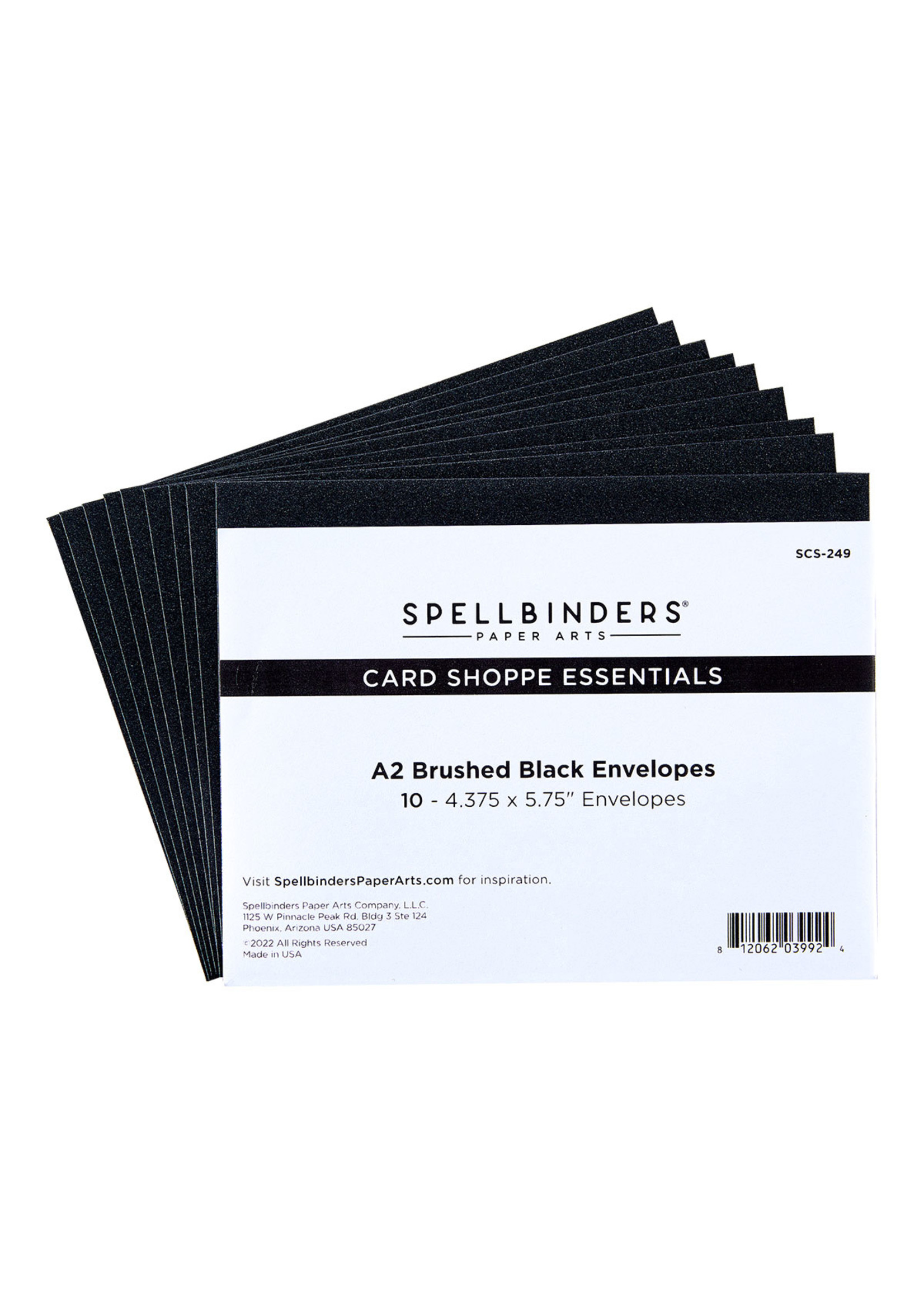 spellbinders A2 Brushed Black Envelopes