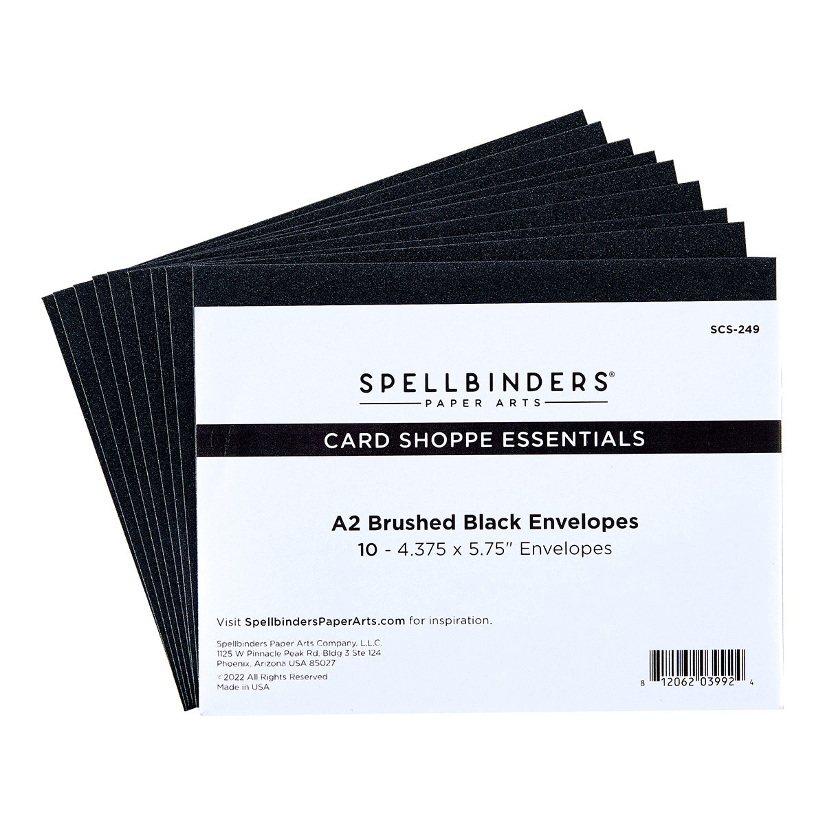 spellbinders A2 Brushed Black Envelopes Creative Escape