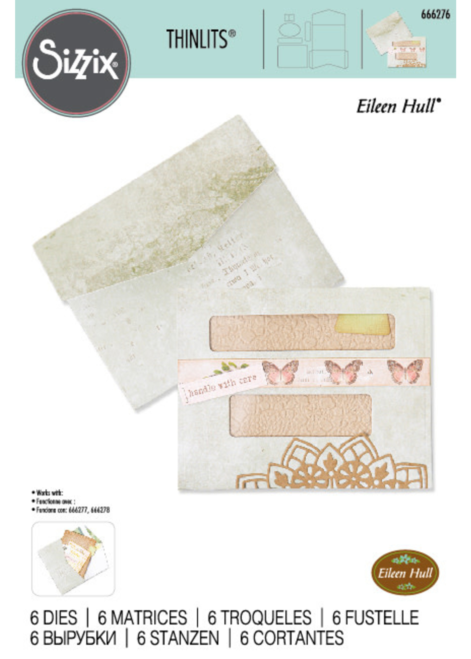 Sizzix Journaling Card, Envelope & Window Thinlits