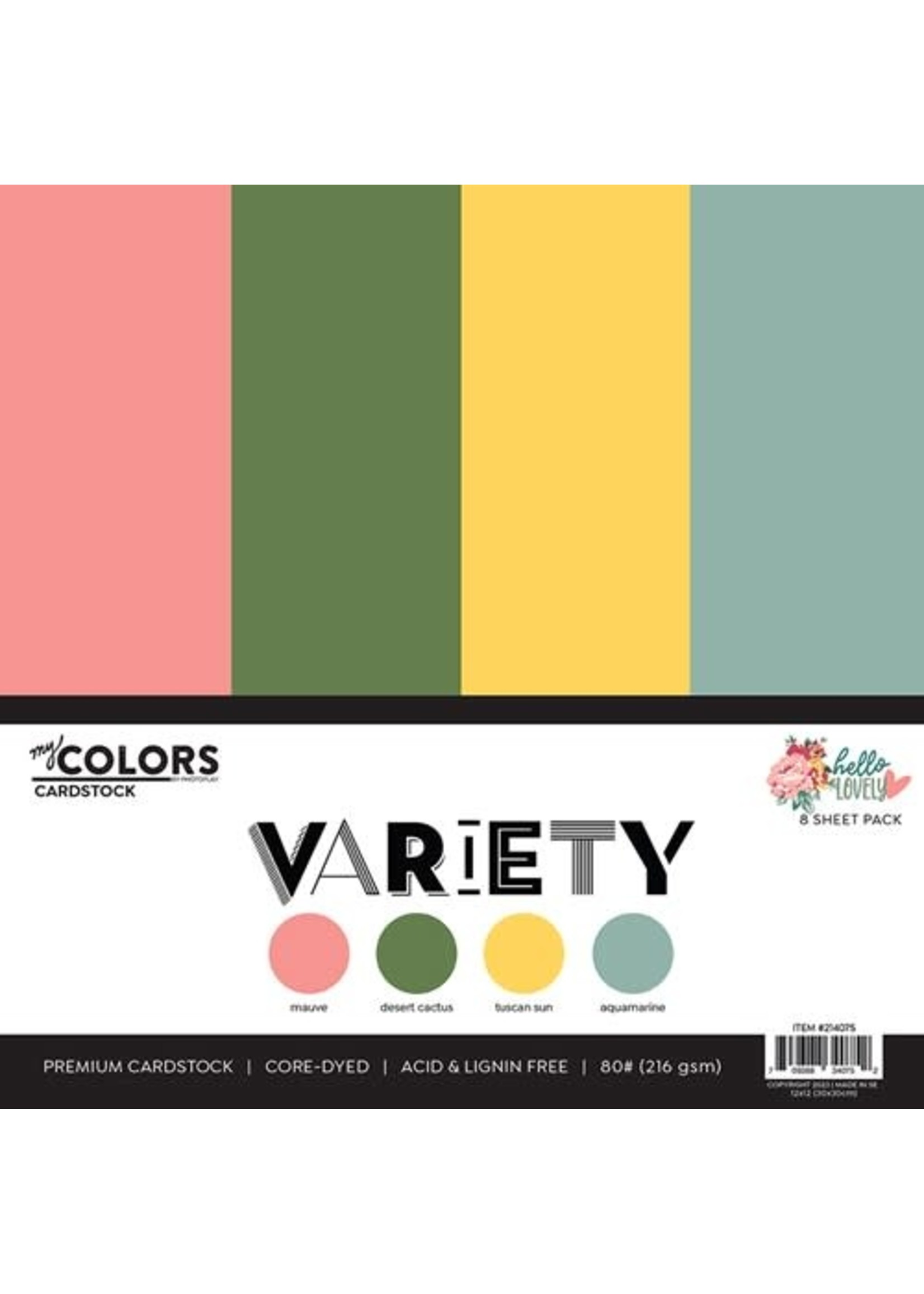 Photoplay hello Lovely: Cardstock Variety