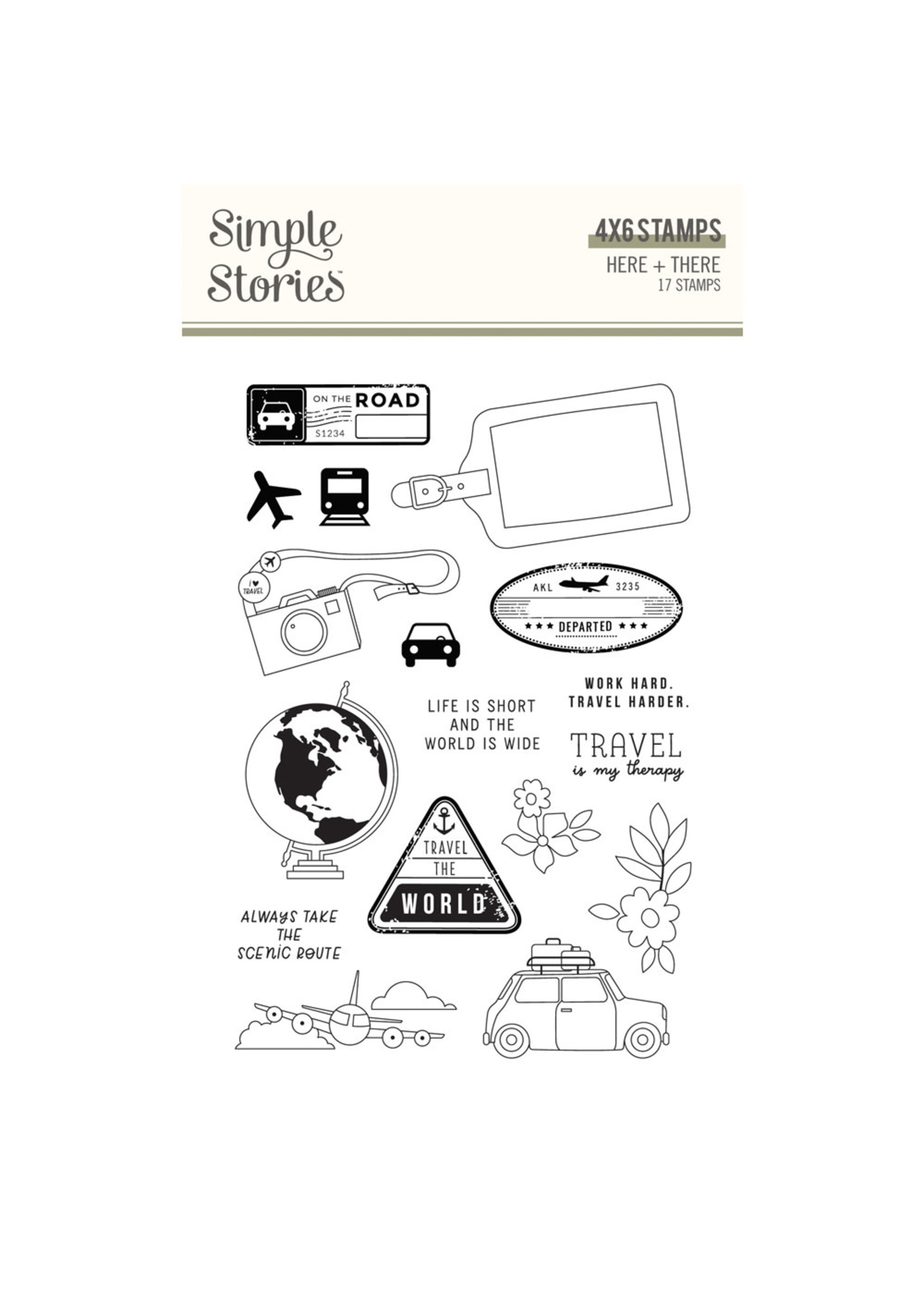Simple Stories Here + There - Stamps
