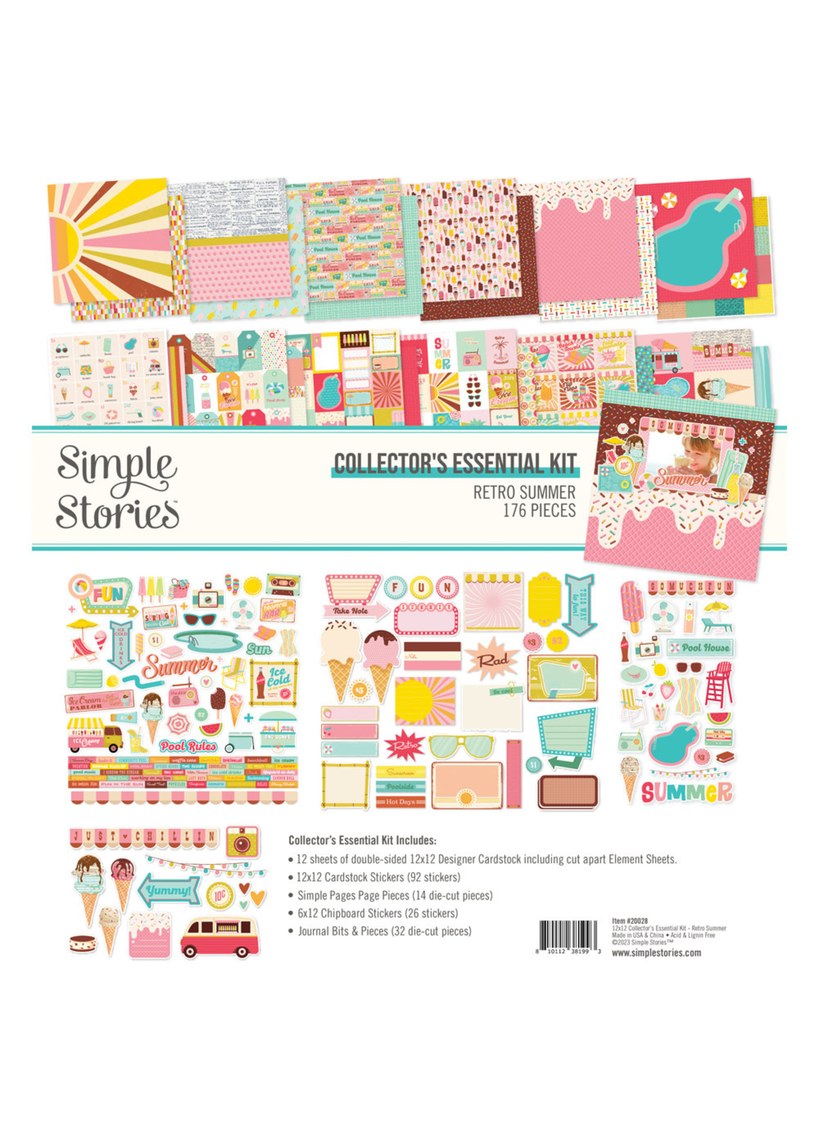 Simple Stories Retro Summer - Collector's Essential Kit