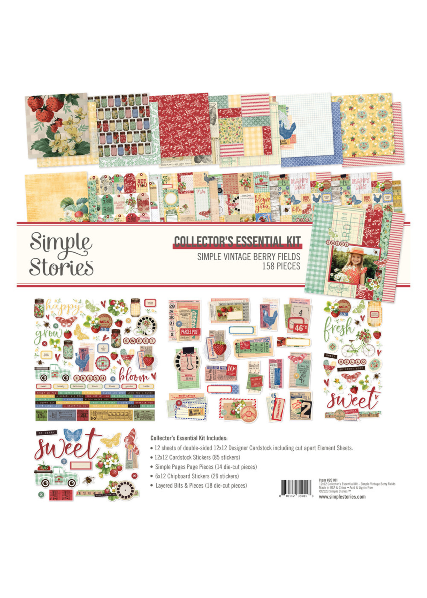 Simple Stories Simple Vintage Berry Fields  - Collector's Essential Kit