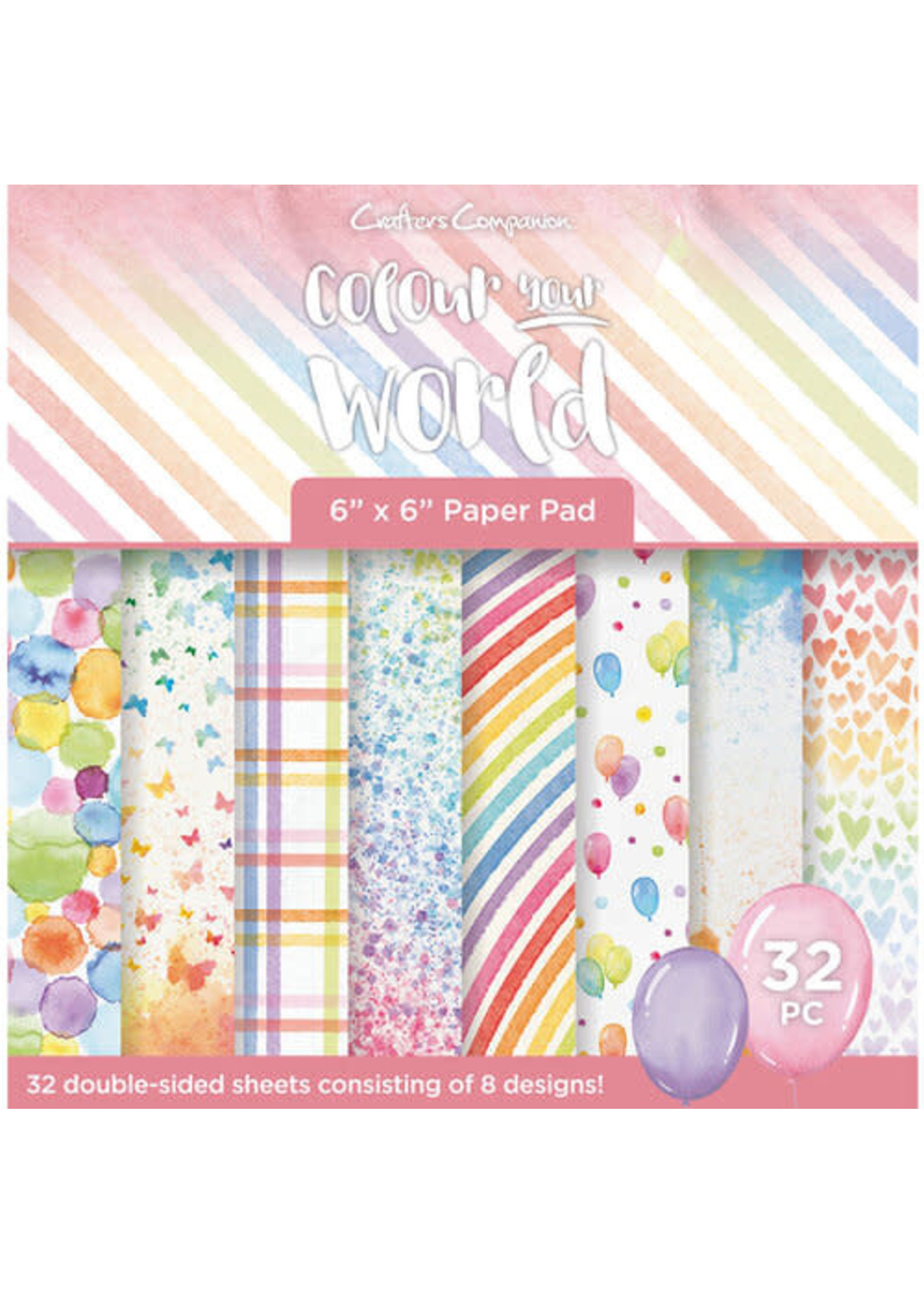 Crafter's Companion Colour Your World 6x6 Paper pad