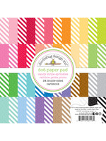 DOODLEBUG Candy Stripe-Sprinkles Rainbow Petite Prints 6x6 Pad