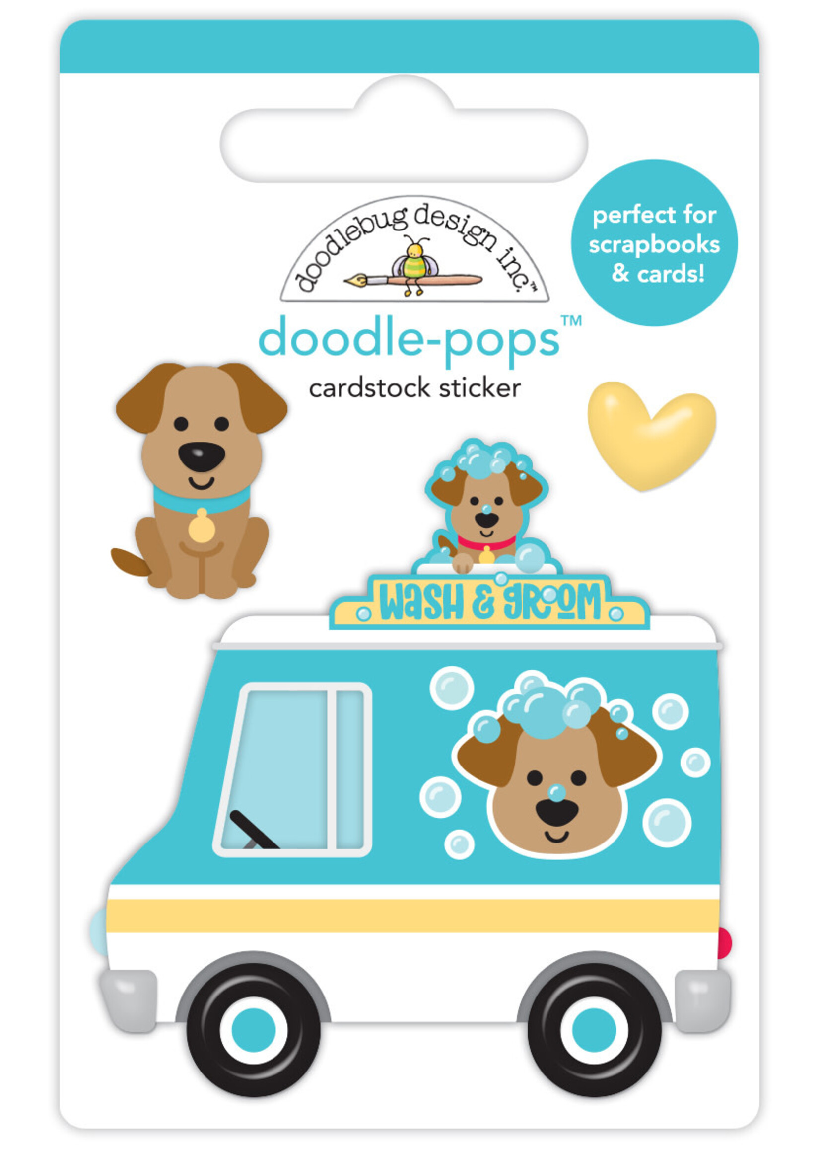 DOODLEBUG Doggone Cute: Wash Wagon Doodle-pops