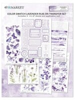 49 and Market Color Swatch Lavender: Rub-On 6X8 6/Pkg