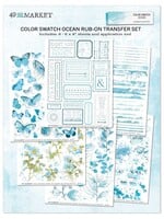 49 and Market Color Swatch Ocean: Rub-On 6X8 6/Pkg