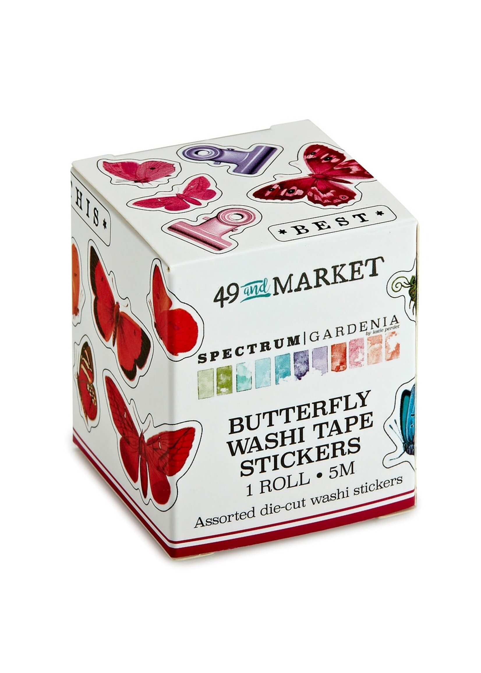 49 and Market Spectrum Gardenia Butterfly Washi