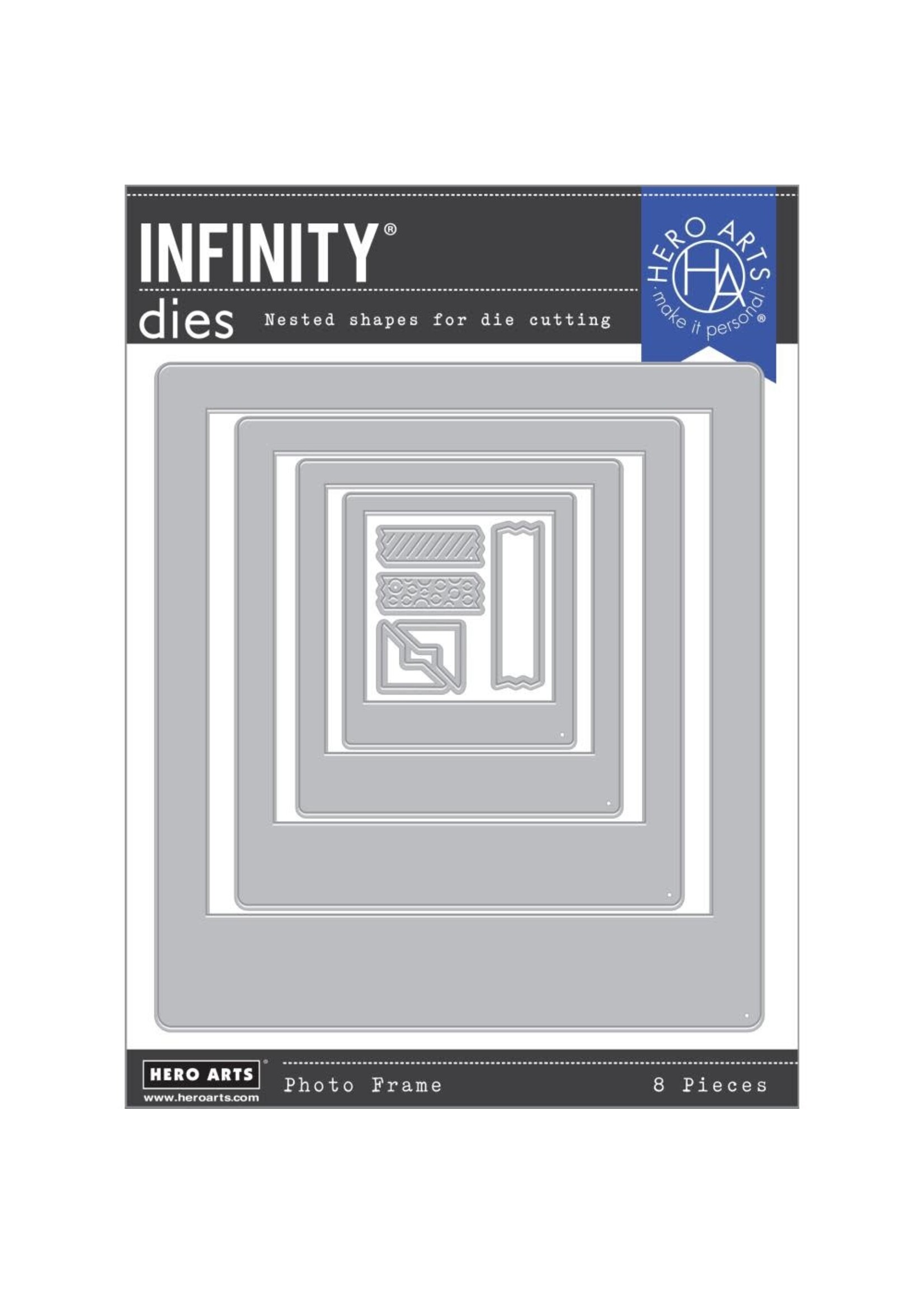 HERO ARTS Journaling Photo Frame Infinity Dies Creative Escape