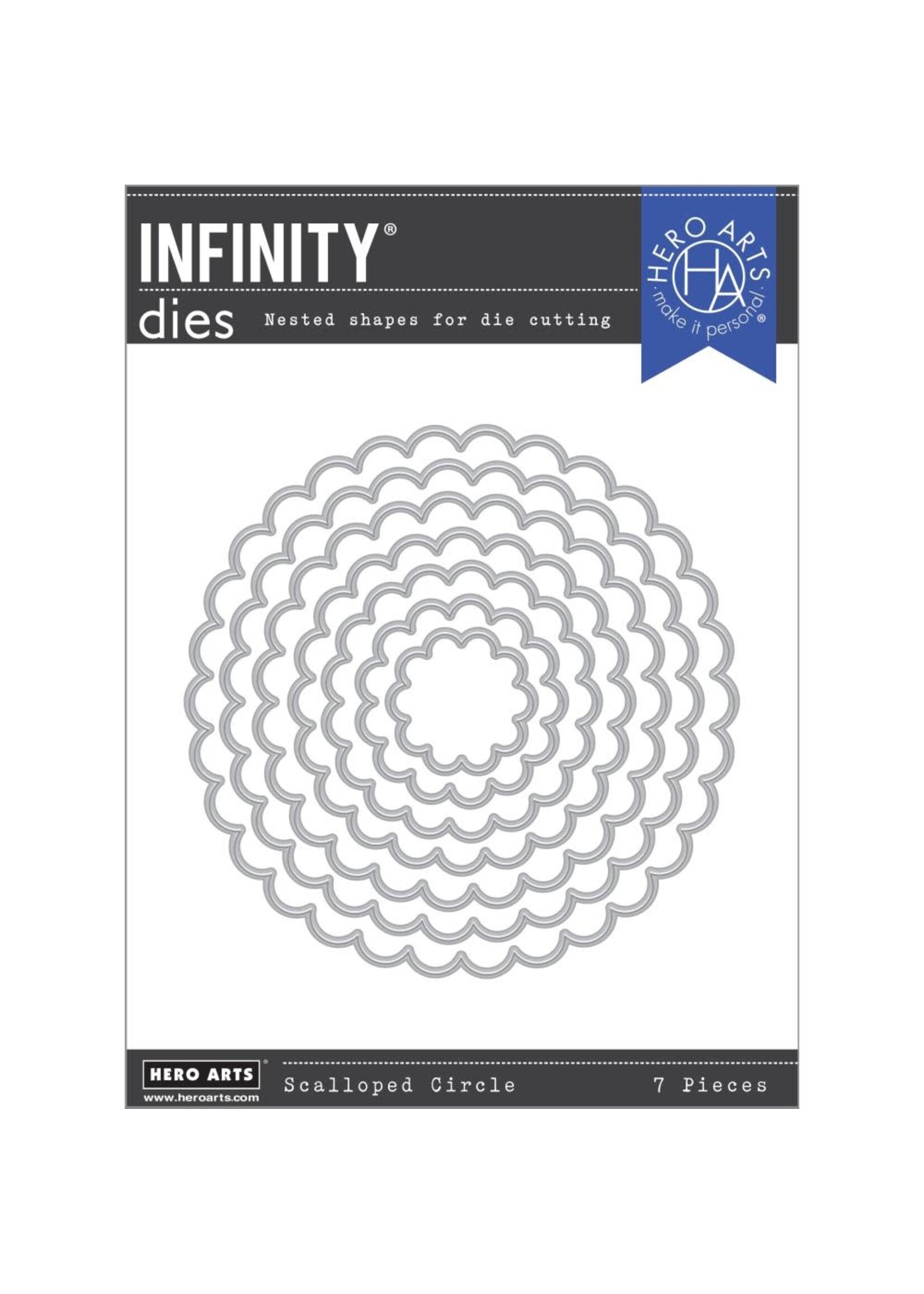 HERO ARTS Scalloped Circles Infinity Dies