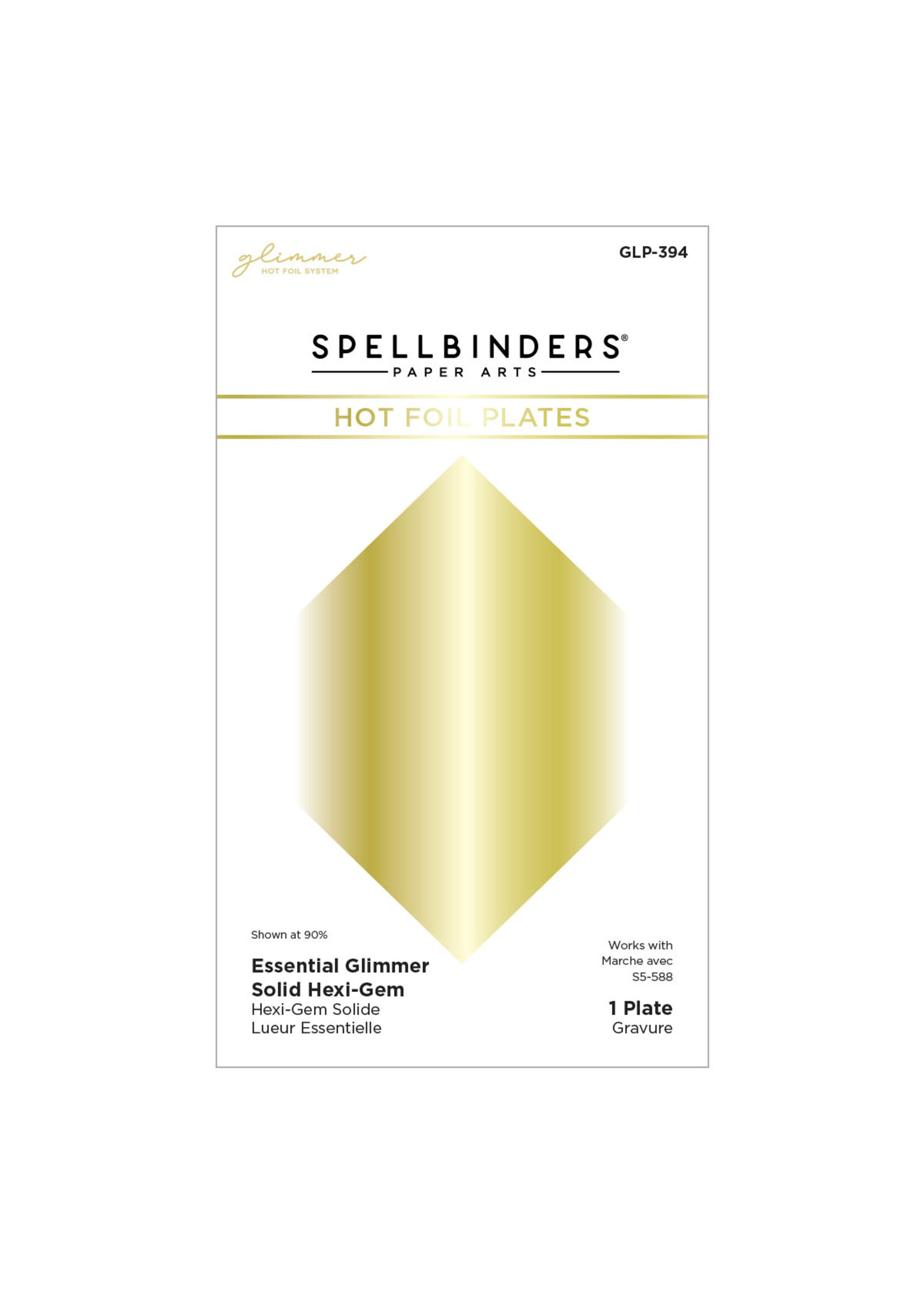 spellbinders Solid Hexi-Gem Hot Foil Plate