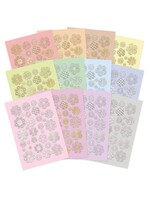 HunkyDory Stickables Foiled Flowers: Pretty Pastels